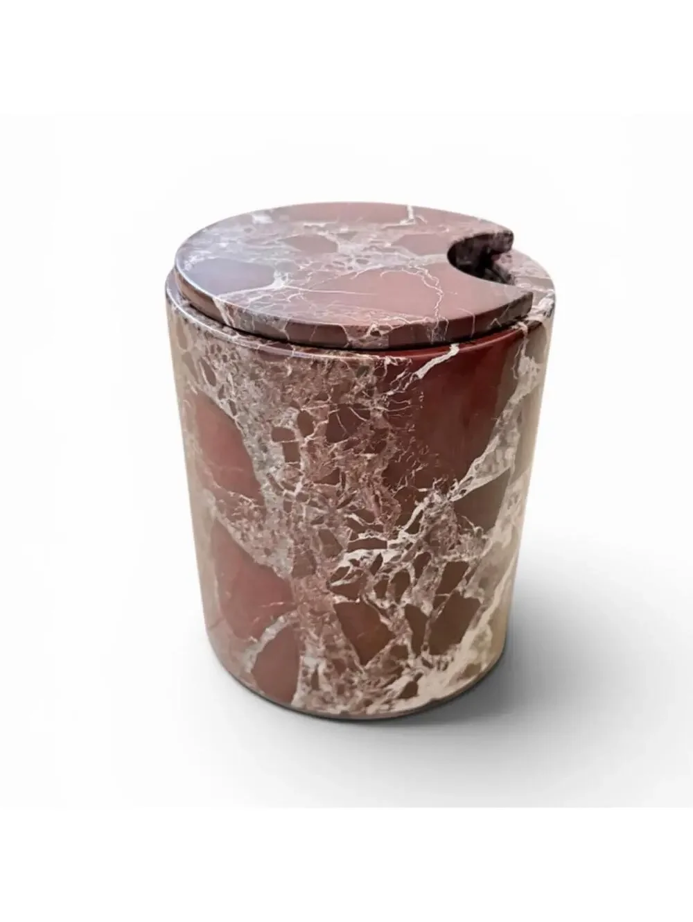 SOHO HOME Pavel Rosso Levanto Marble Ice Bucket Luxury